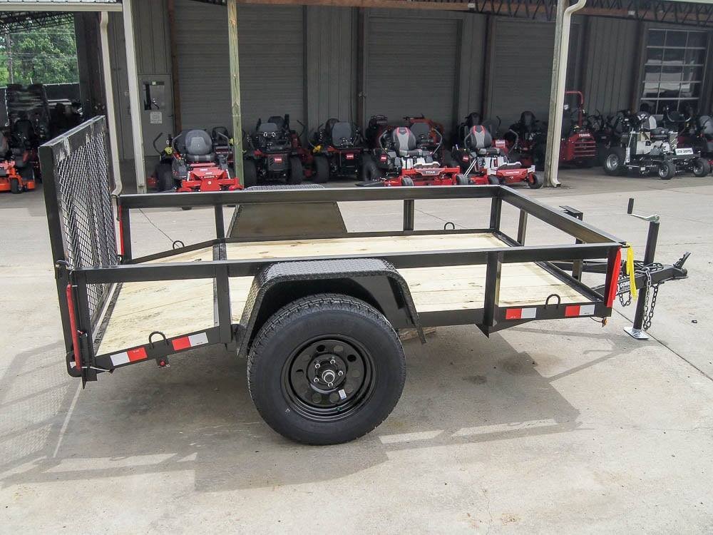 5x8 Powder Coated Dovetail Utility Trailer Single 3,500lb Axle image 0