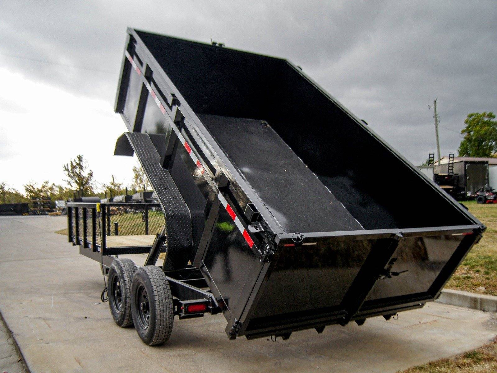 7x20 Hybrid Dump Utility Trailer with 3ft Sides Equipment (2) 7K Axles image 22