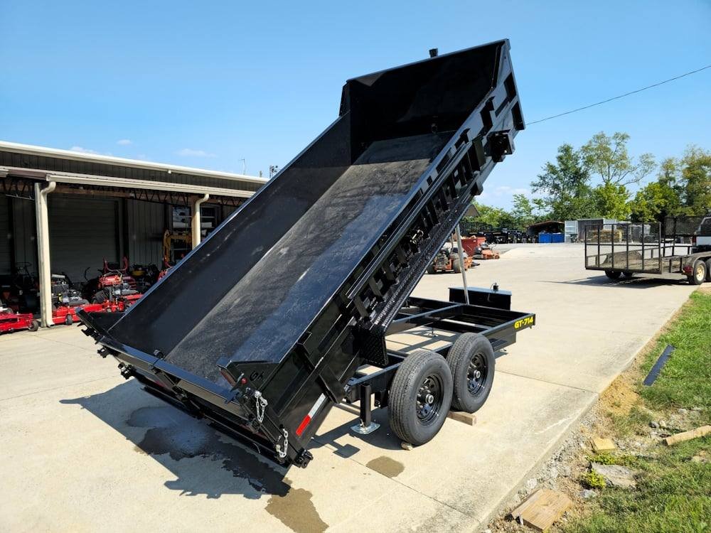 7x14 Telescopic Dump Trailer with 2ft Sides (2) 7K Axles image 19