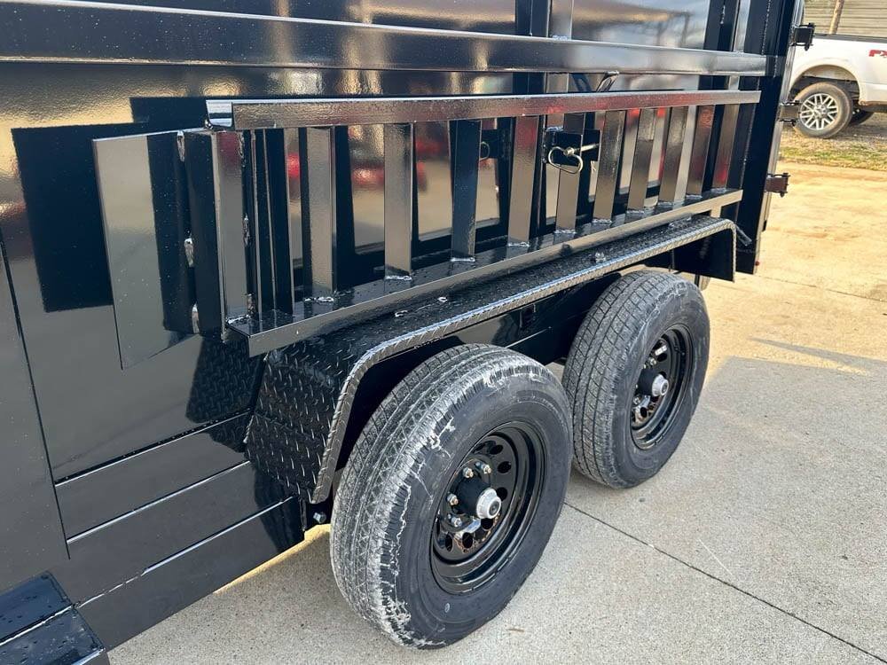 6x12 Hydraulic Dump Trailer with 4ft Sides (2) 5,200lb Axles image 11