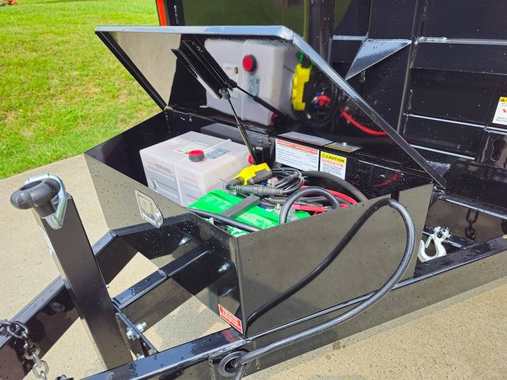 7x14 Telescopic Dump Trailer with 4ft Sides (2) 7K Axles image 15