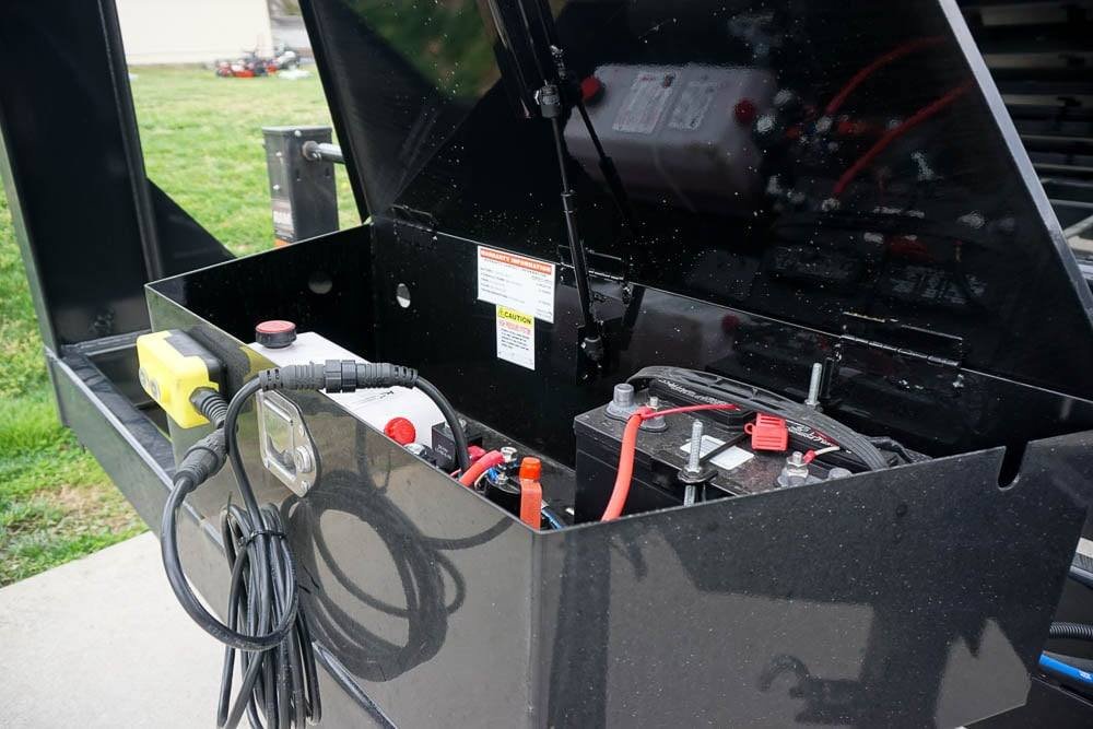 Hydraulic 7'x16' 2ft Side Gooseneck Dump Trailer (2) 7K Axles image 25