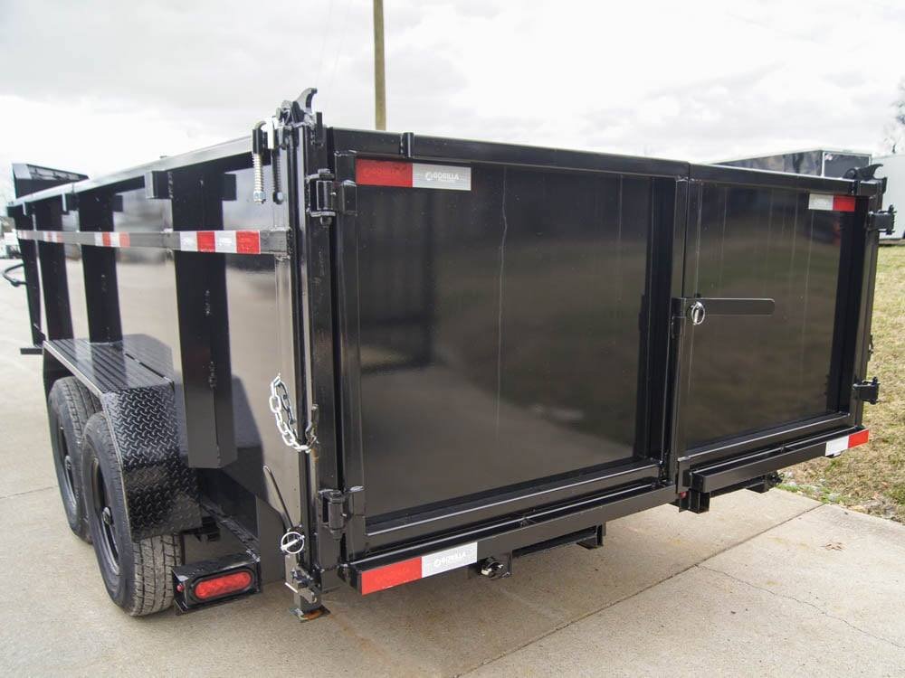 7x16 Gorilla Telescopic Gooseneck IBeam Dump Trailer 3ft Sides (2) 7K Axles image 20