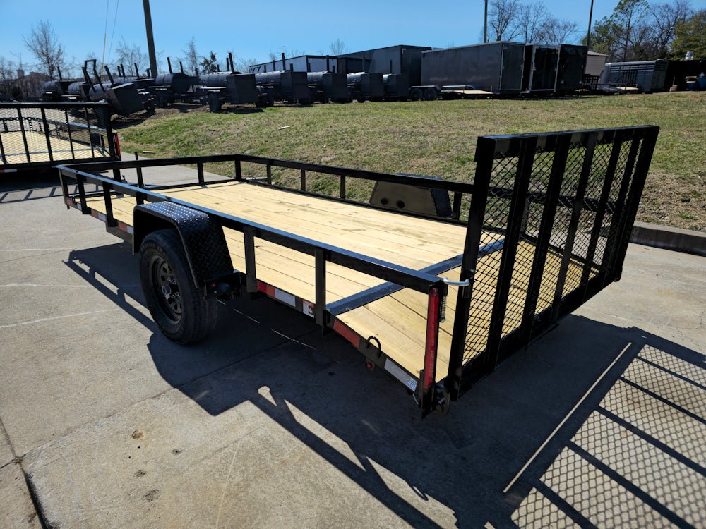 6'4" x 14 Utility Trailer Dovetail With Gate Powder Coated 3,500lb Axle image 10