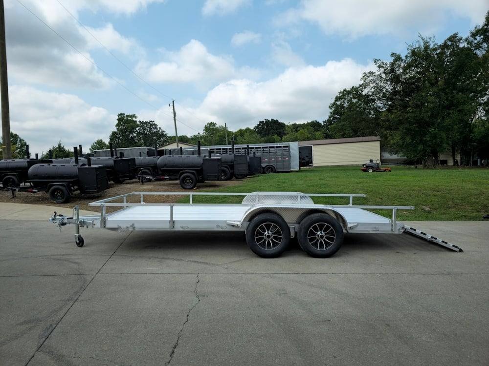 6.4' x 16' All Aluminum Utility Trailer Dual Axle Straight Deck image 12