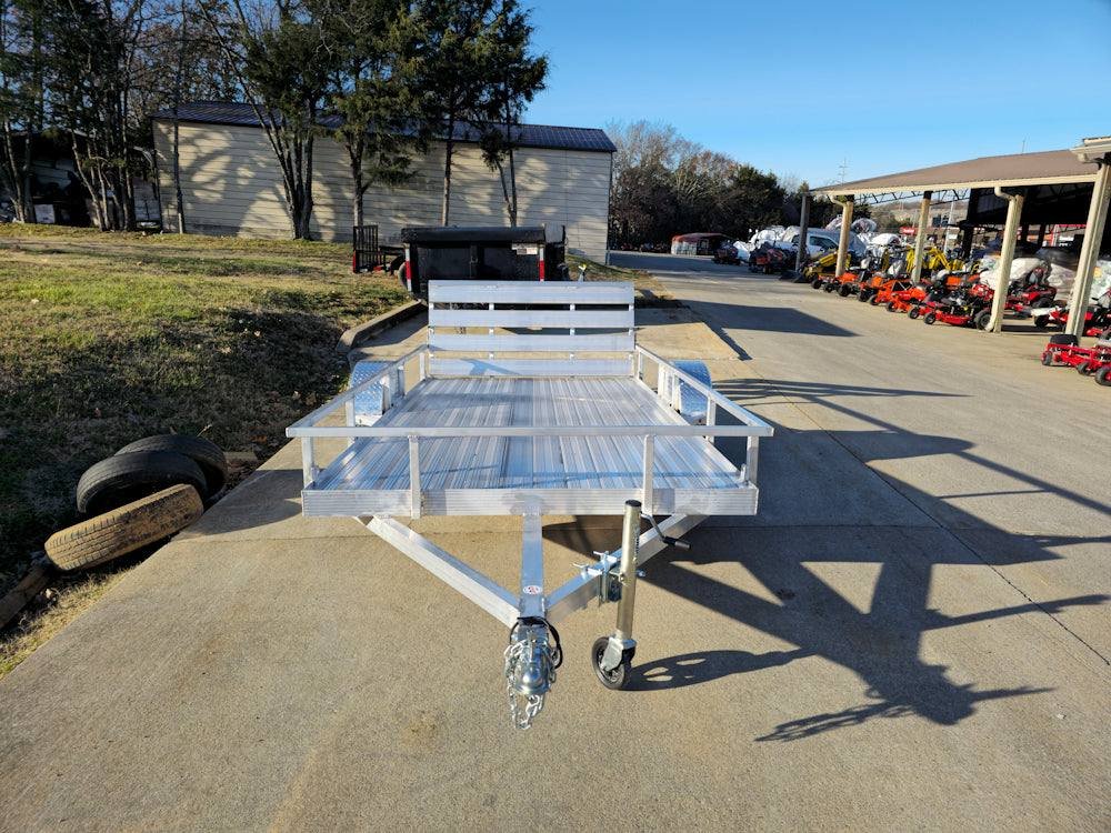 6.4'x12' Aluminum Utility Trailer With Gate Aluminum Wheels 3500 lb Axle image 1