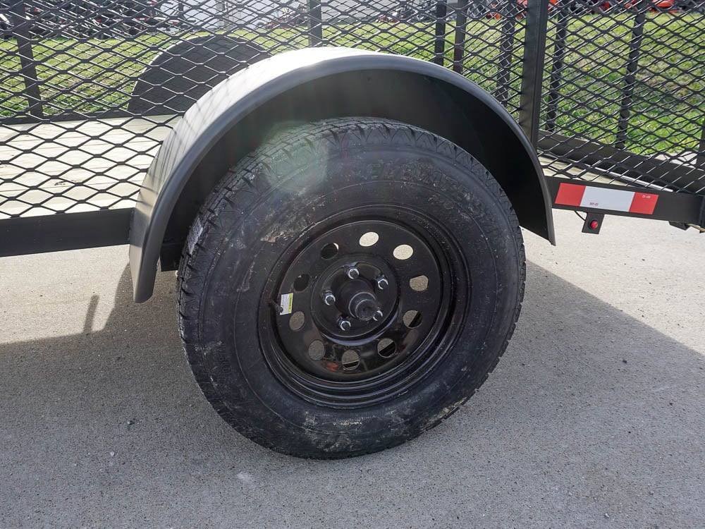 5x8 Powder Coated Dovetail Utility Trailer with 2ft Mesh Sides 3,500lb Axle image 9