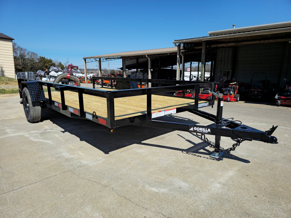 6'4" x 14 Utility Trailer Dovetail With Gate Powder Coated 3,500lb Axle image 6