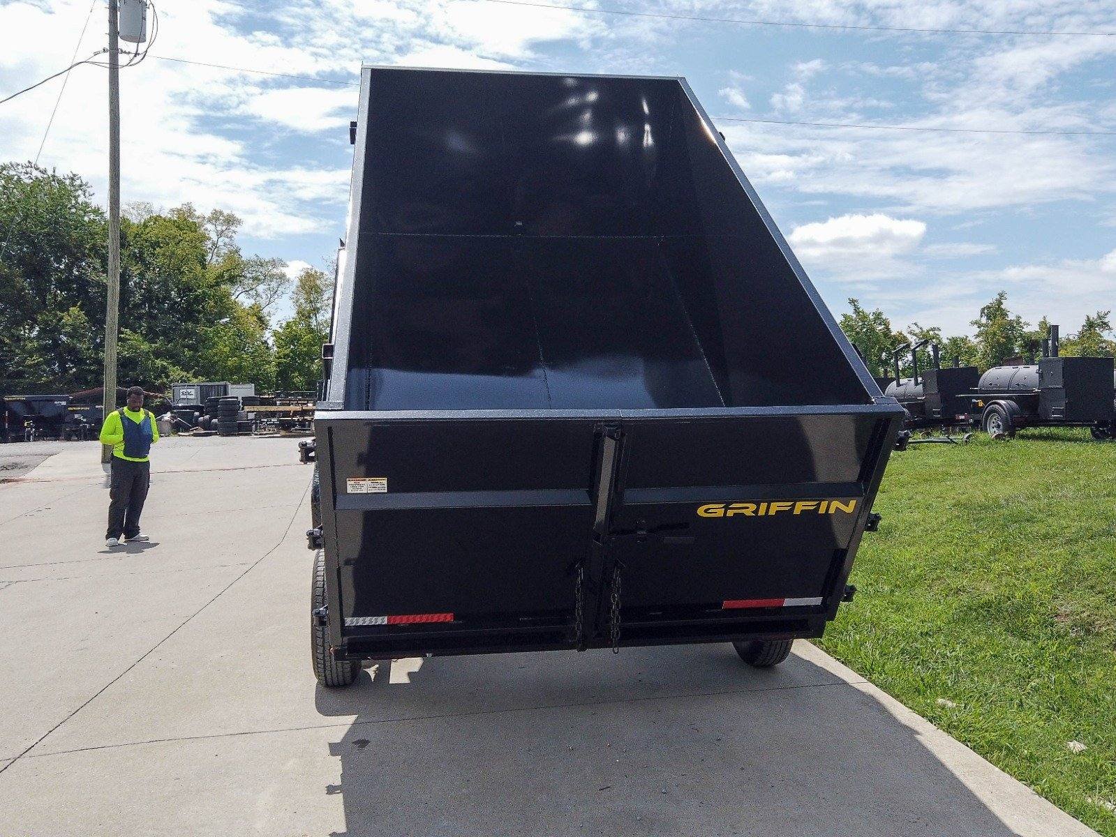 7x12 Gooseneck Hydraulic Dump Trailer with 4ft Side (2) 6K Axles image 11