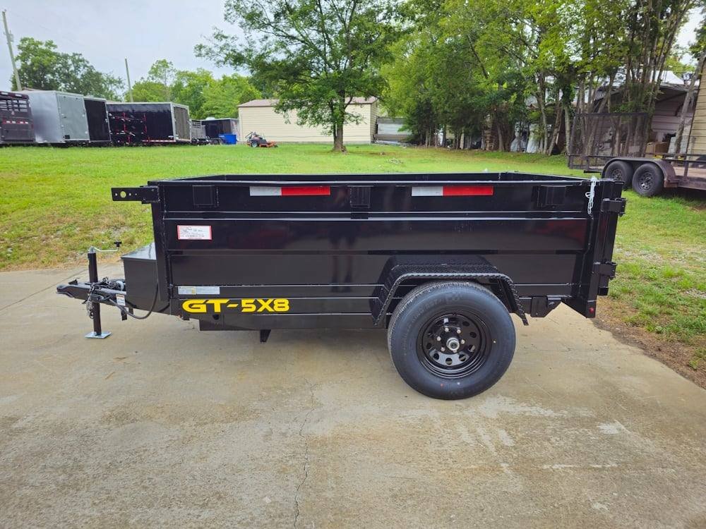 5x8 Hydraulic Dump Trailer 24" Sides 5,200lb Axle with Brake image 3