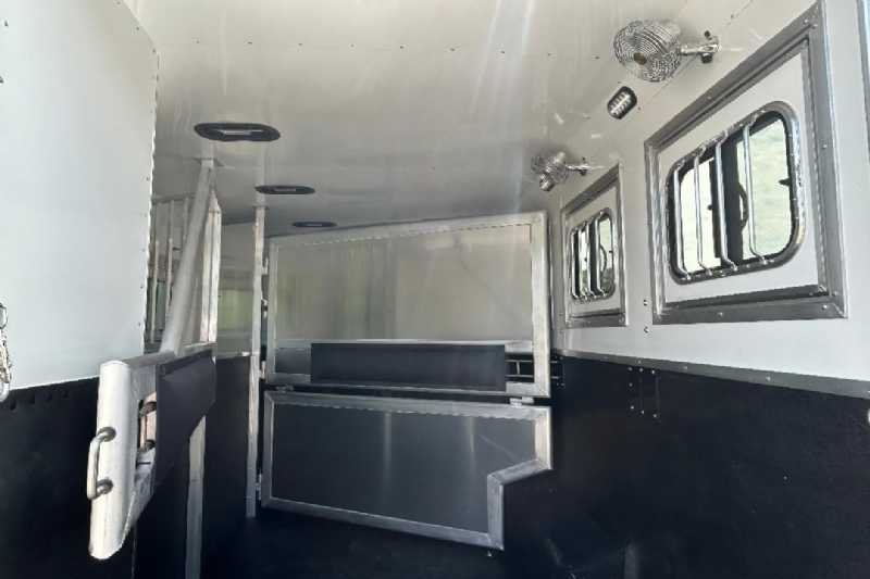 New 2024 Lakota 8313RKBGLQ Charger 3 Horse Trailer with 13′ Short Wall image 10