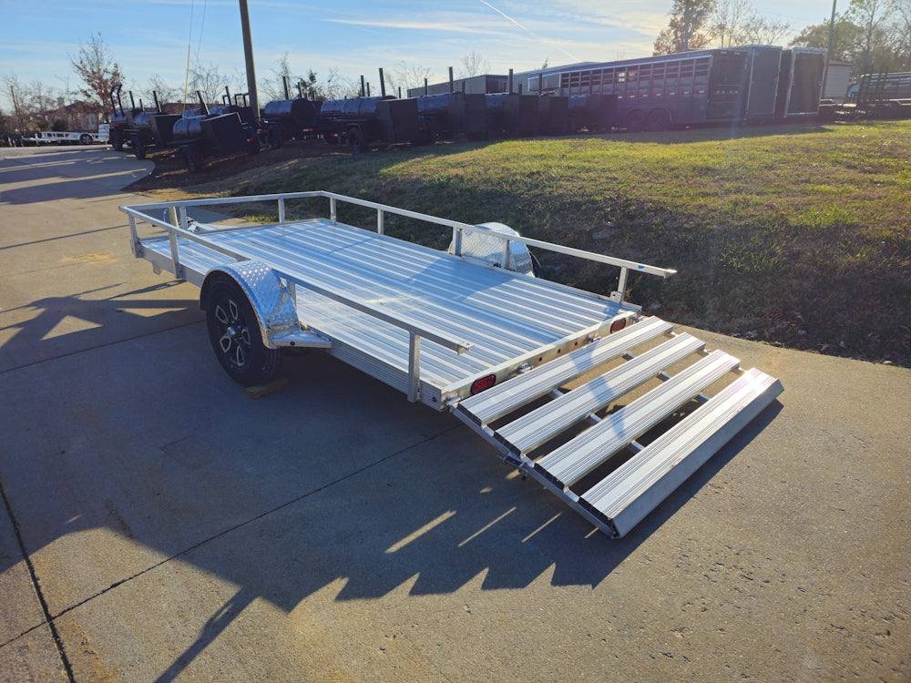 6.4'x12' Aluminum Utility Trailer With Gate Aluminum Wheels 3500 lb Axle image 16