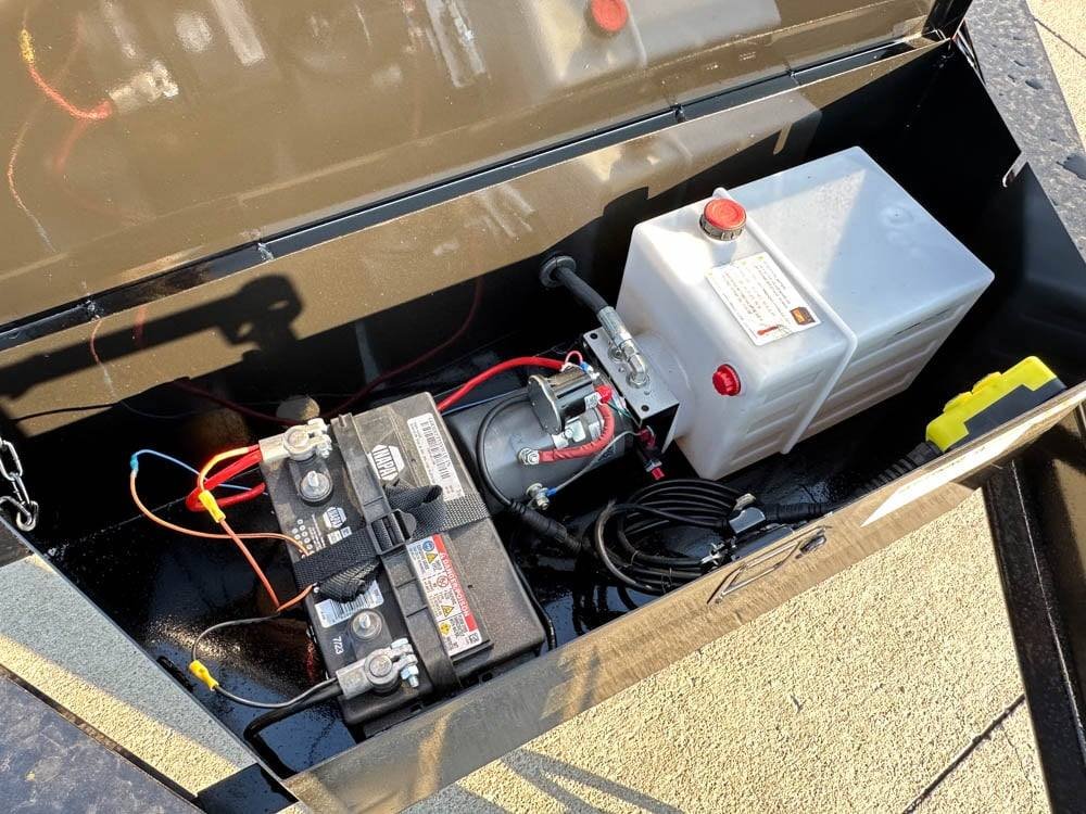 7x14 Gorilla Telescopic IBeam Dump Trailer with 2ft Sides (2) 7K Axles image 14