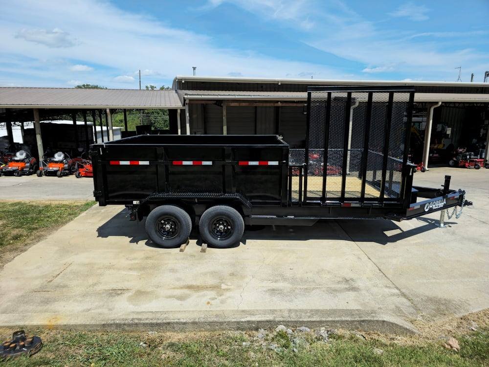 7x16 IBeam Hybrid Hydraulic Dump Trailer with 3ft Sides (2) 6K Axles image 8