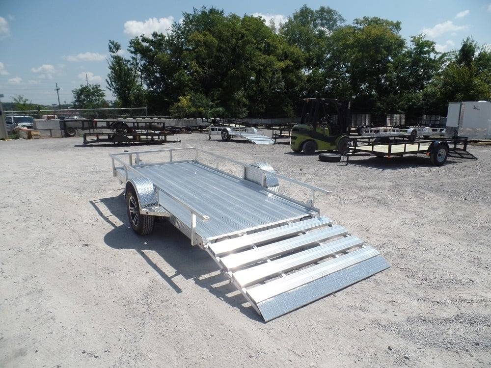5'x12' All Aluminum Utility Trailer Straight 3500 lb Axle image 1