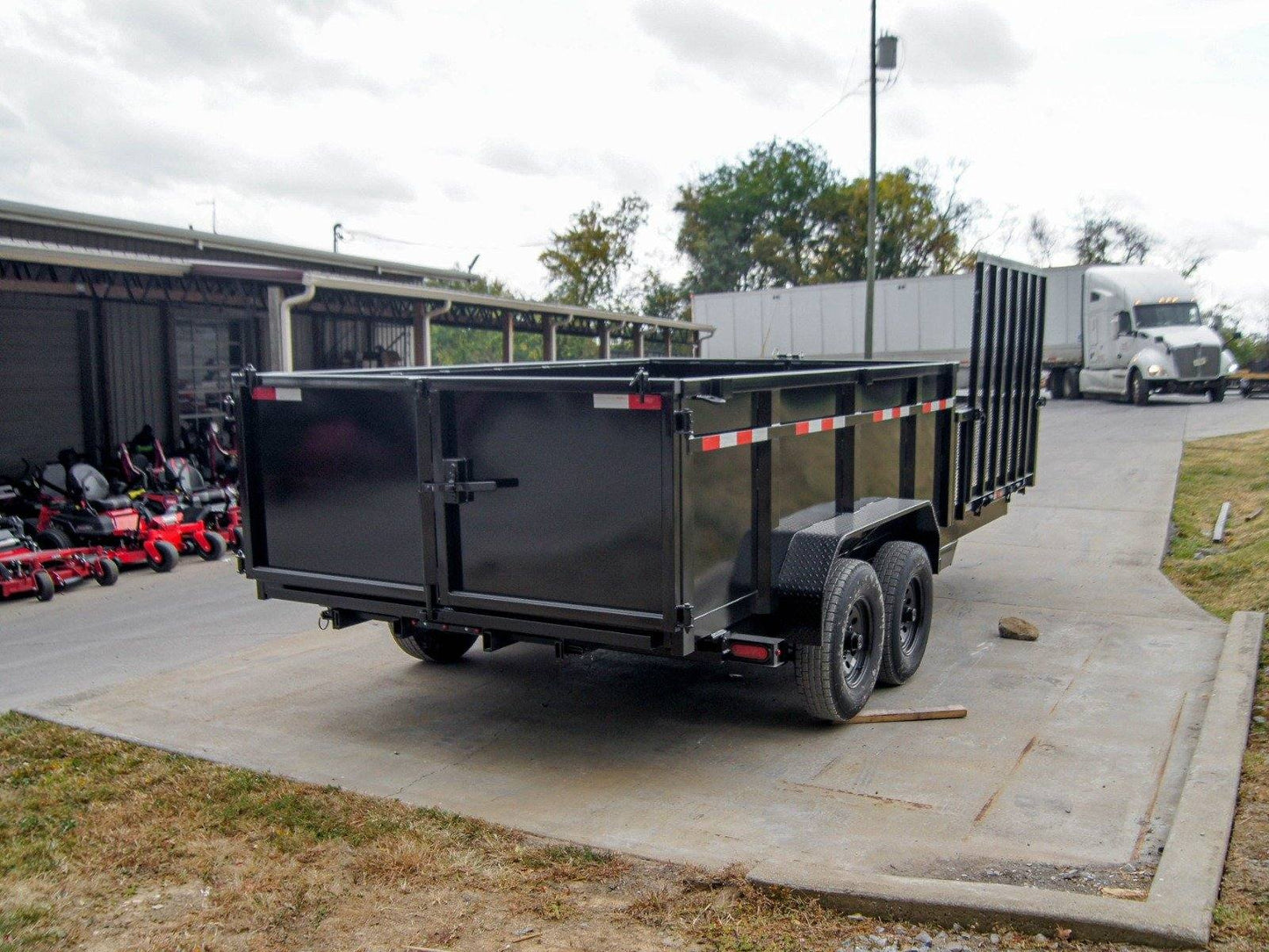 7x20 Hybrid Dump Utility Trailer with 3ft Sides Equipment (2) 7K Axles image 8