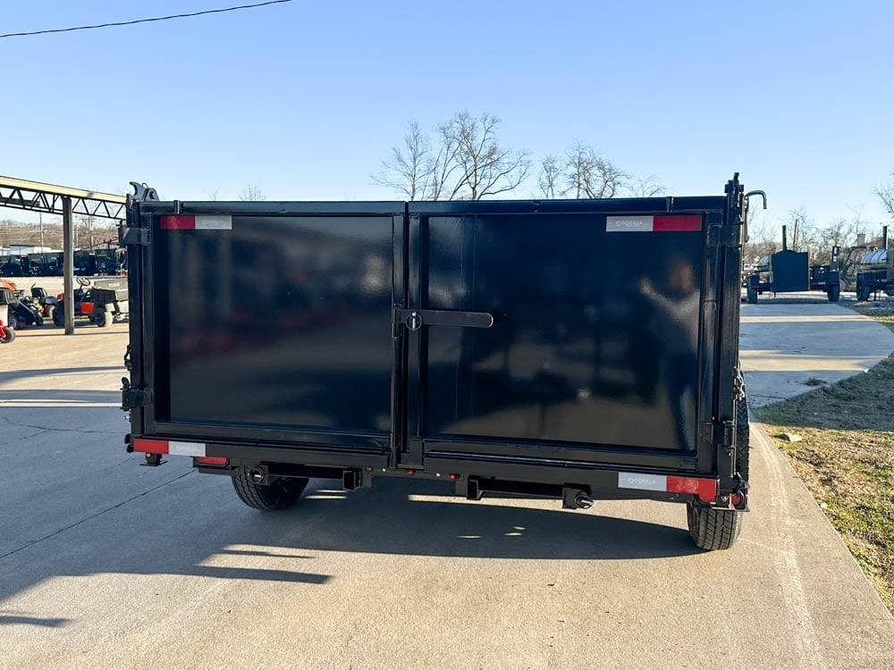 7x14 Gorilla Telescopic Gooseneck IBeam Dump Trailer 3ft Sides (2) 7K Axles image 4