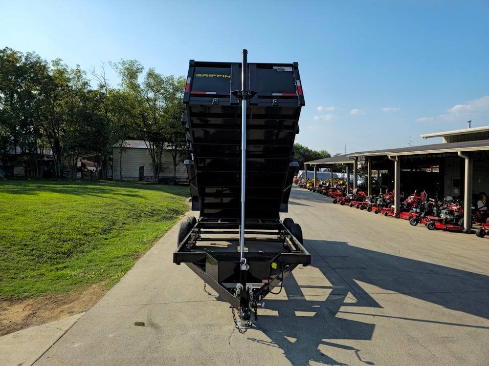 7x14 Telescopic Dump Trailer with 3ft Sides (2) 7K Axles image 11