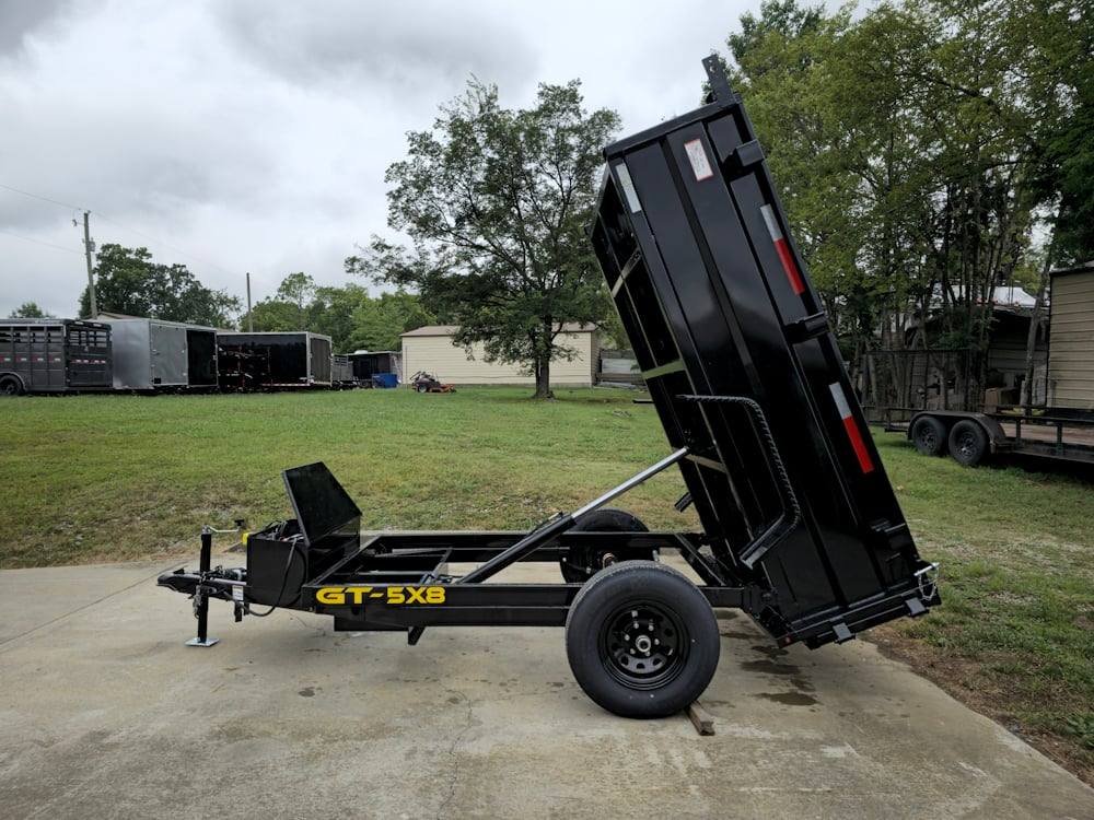 5x8 Hydraulic Dump Trailer 24" Sides 5,200lb Axle with Brake image 12