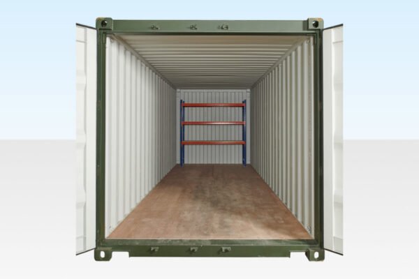 Adjustable, Heavy Duty Three Tier Racking For Rear Of Container image 0