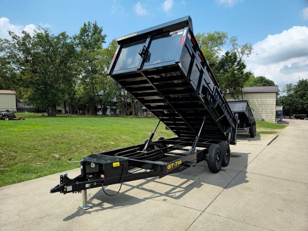 7x16 Hydraulic Dump Trailer with 3ft Sides (2) 7K Axles image 16