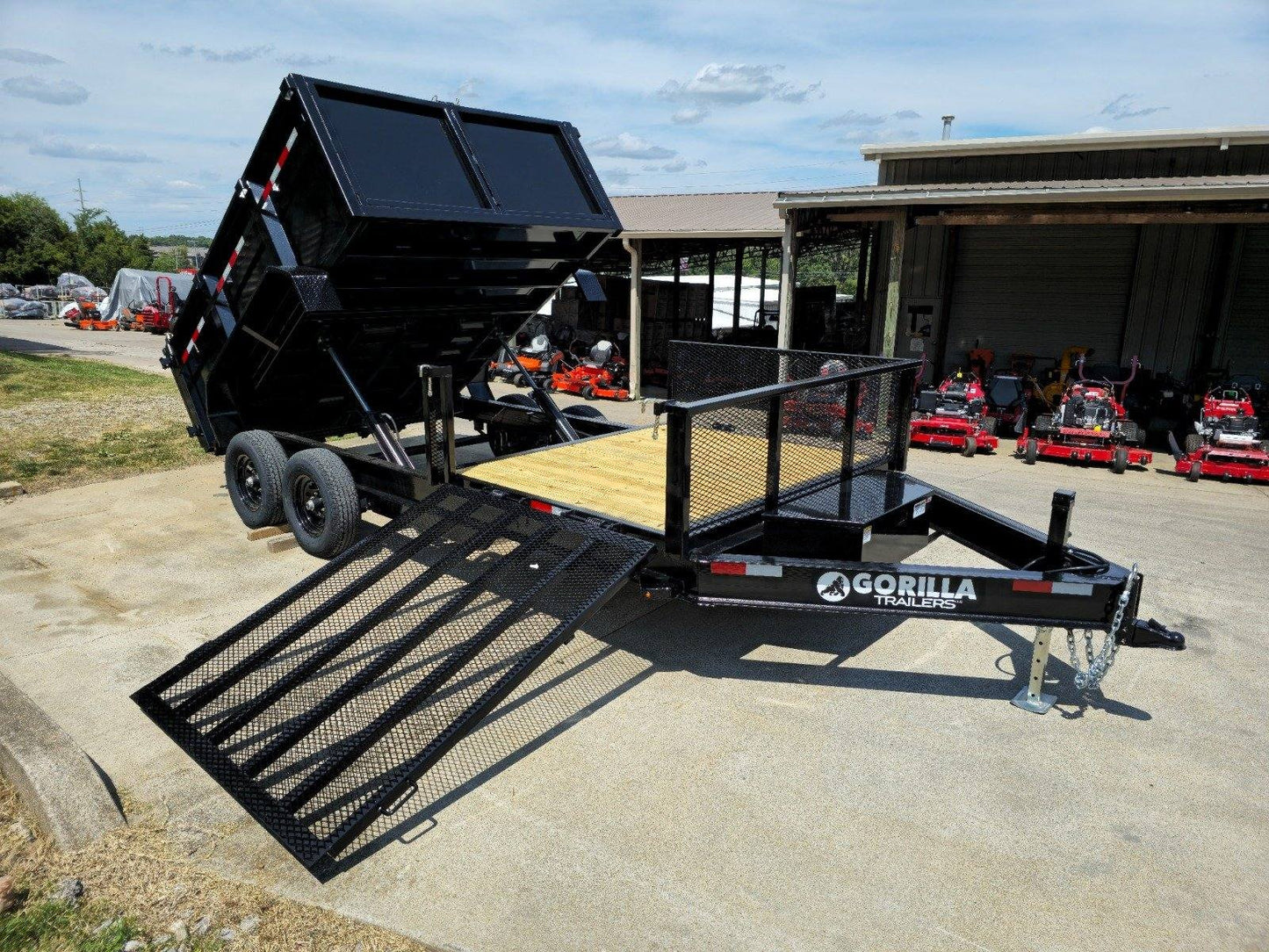 7x16 IBeam Hybrid Hydraulic Dump Trailer with 3ft Sides (2) 6K Axles image 22