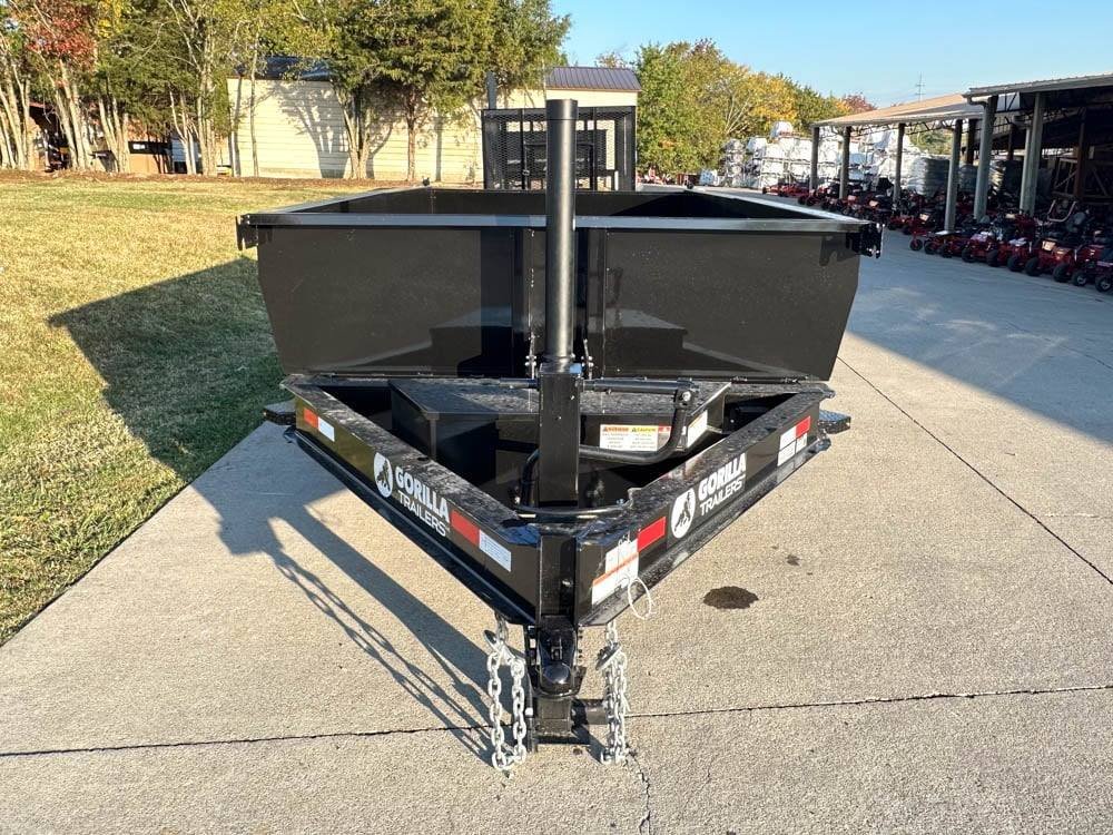 7x14 Gorilla Telescopic IBeam Dump Trailer with 2ft Sides (2) 7K Axles image 9