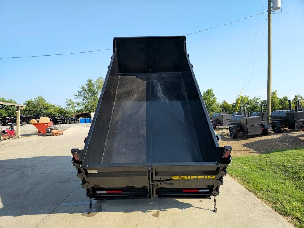 7x14 Telescopic Dump Trailer with 3ft Sides (2) 7K Axles image 15