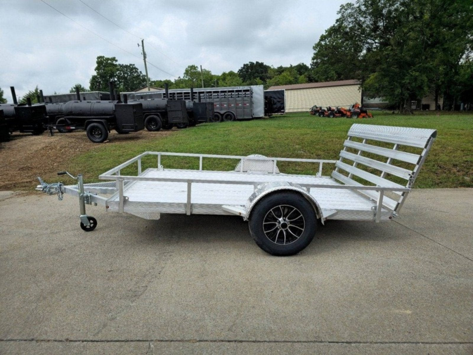 6.4' x 10' All Aluminum Utility Trailer 3500 lb Axle image 2