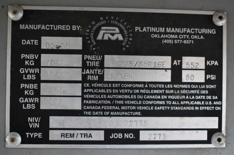 2006 Platinum 8410LQ 4 Horse Trailer with 9′ Short Wall image 21