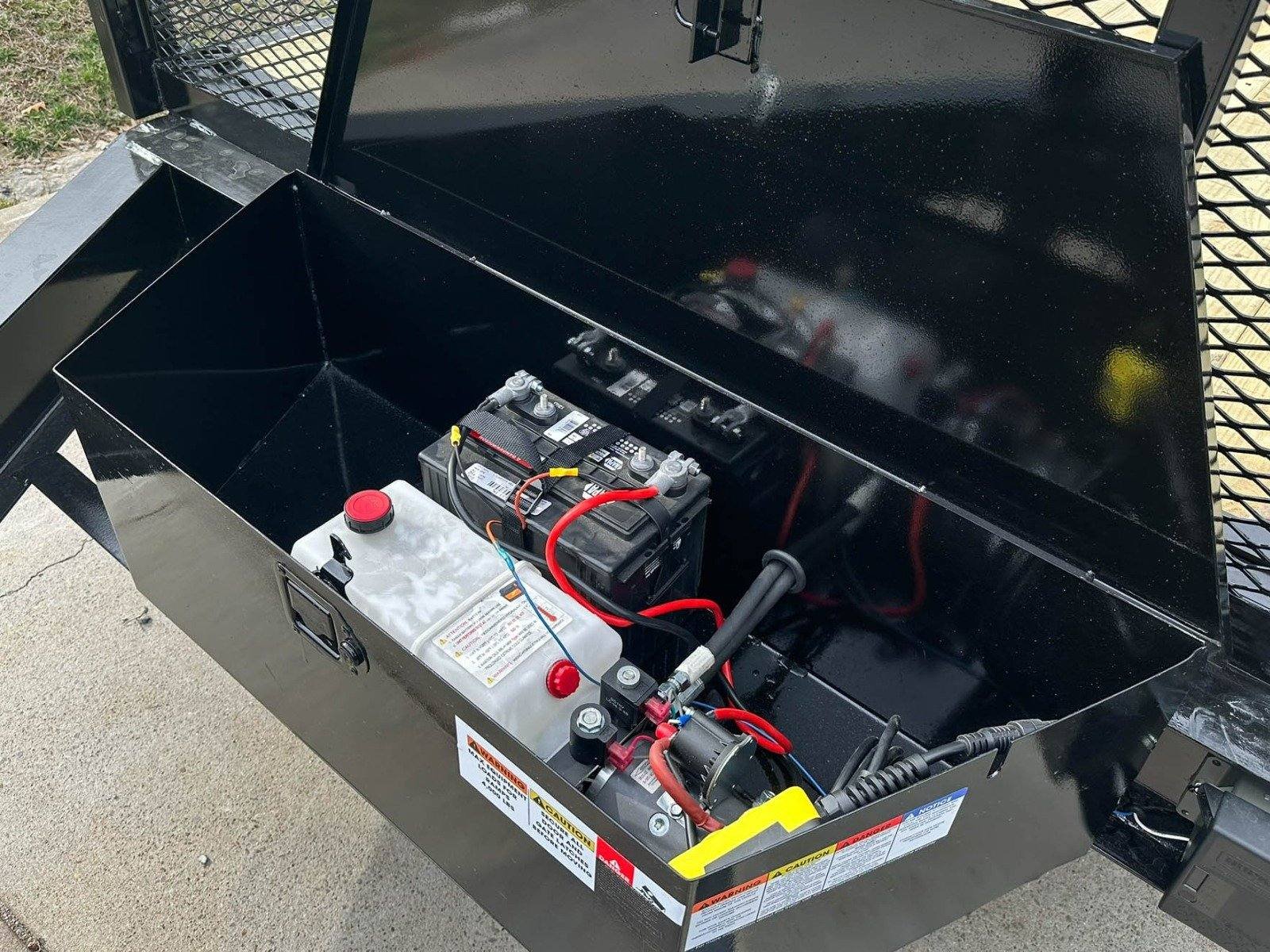 7x20 Hybrid Utility Dump Trailer 2ft Sides with Box (2) 7K Axles No Side Gate image 12