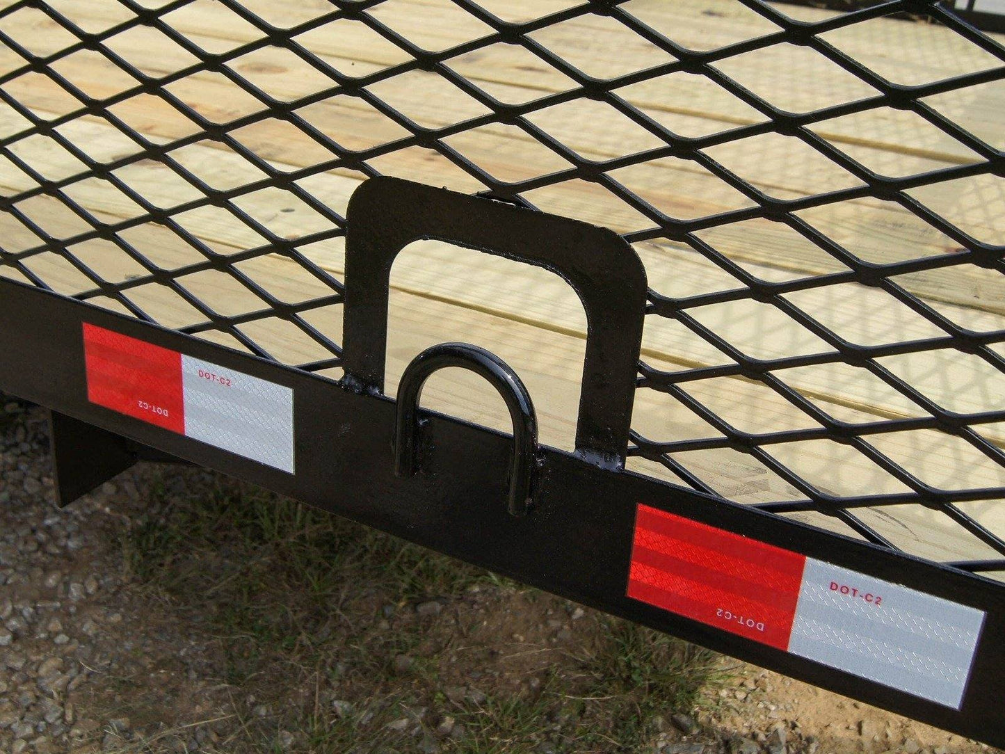 5x8 Straight Deck Utility Trailer with 4ft Mesh Side 3500lb Axle image 5