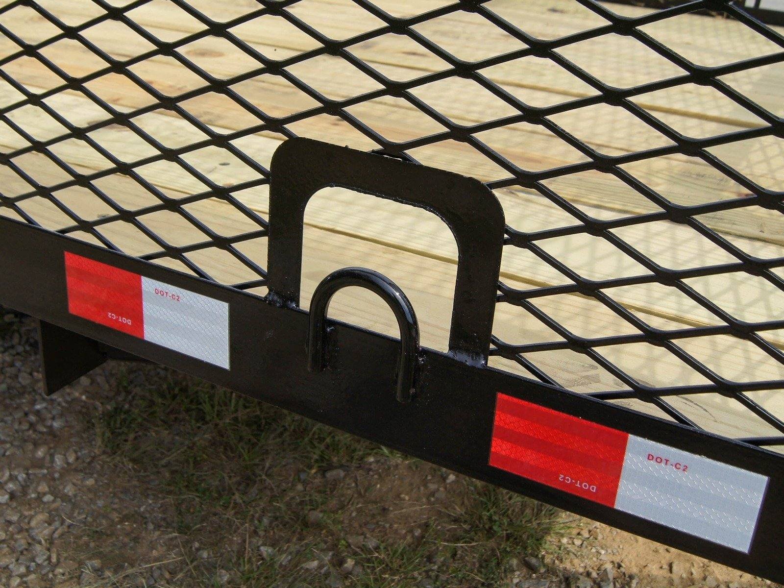 5x8 Straight Deck Utility Trailer with 4ft Mesh Side 3500lb Axle image 5