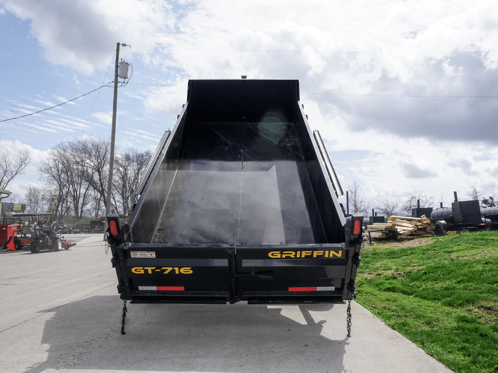 7x16 Telescopic Dump Trailer with 2ft Sides (2) 7K Axles GVWR 14K image 12