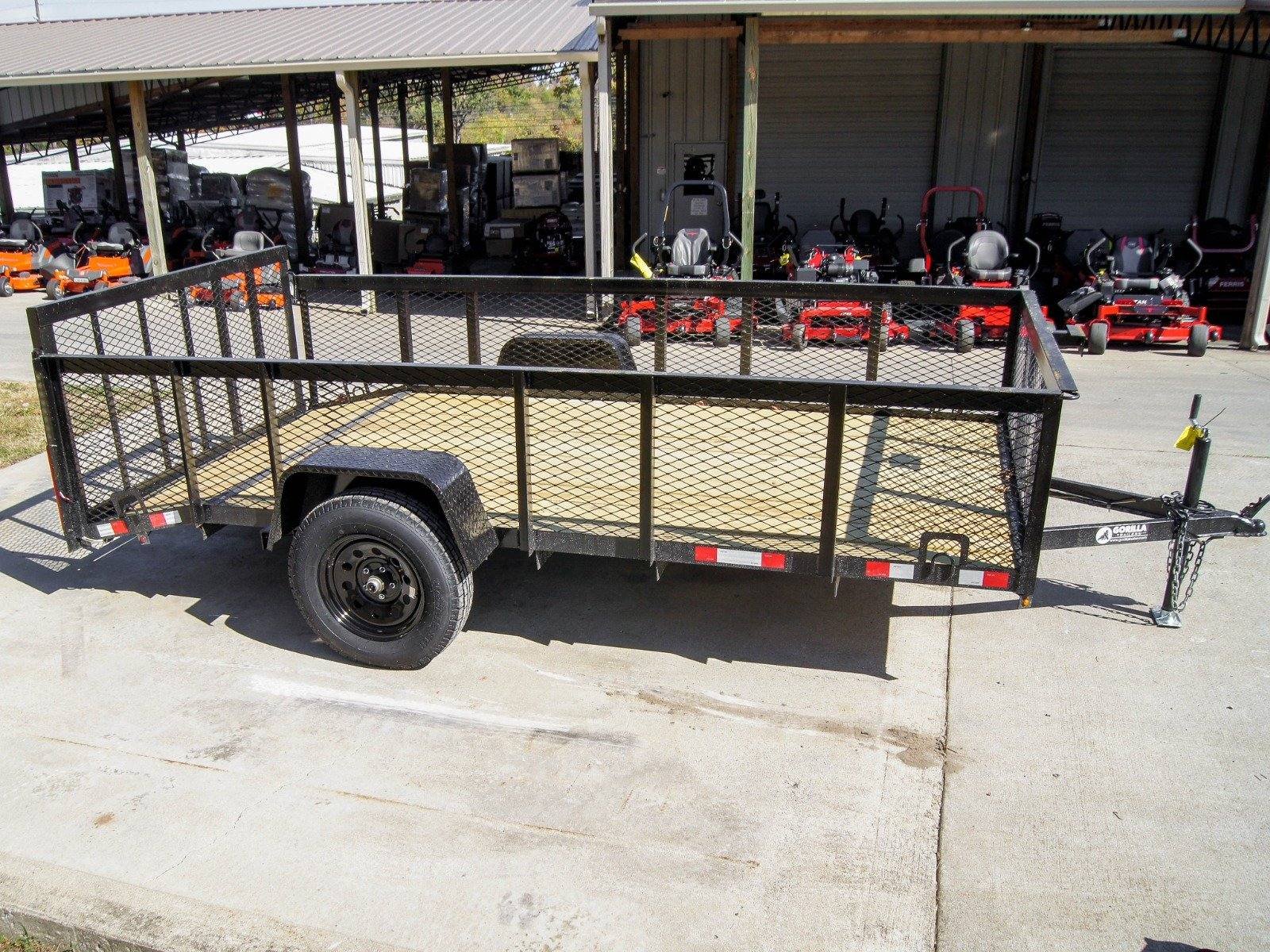 6.4x12 Dovetail Utility Trailer 2ft Mesh Side 3,500lb Axle image 6