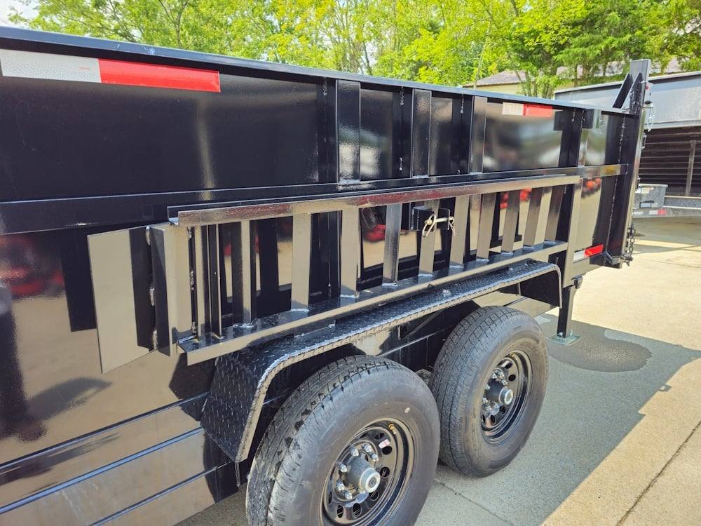 7x16 Hydraulic Dump Trailer with 3ft Sides (2) 7K Axles image 14
