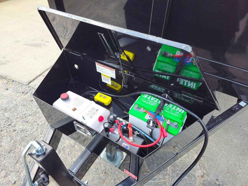 7x14 Hydraulic Dump Trailer with 4ft Sides (2) 7K Axles image 10