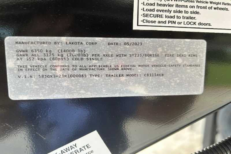 New 2024 Lakota 8313RKBGLQ Charger 3 Horse Trailer with 13′ Short Wall image 28