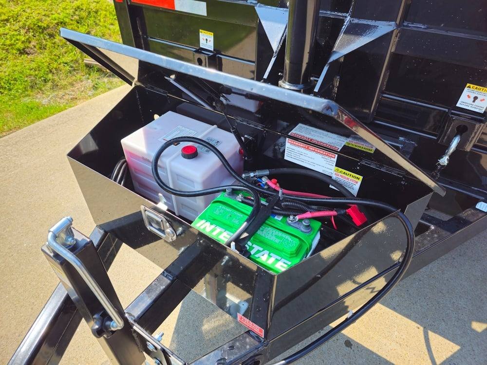 7x14 Telescopic Dump Trailer with 2ft Sides (2) 7K Axles image 11