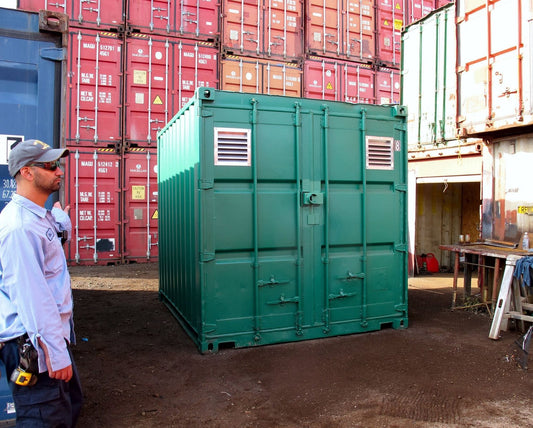 10ft Long Used Fabricated Steel Storage Containers image 0