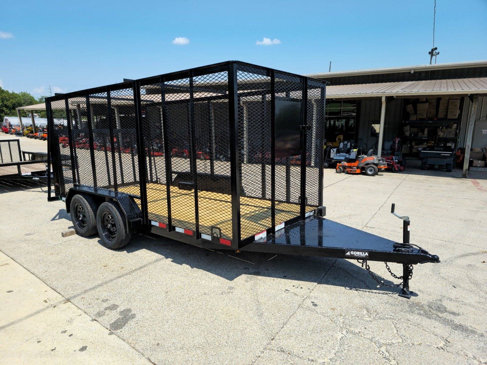 6.4' x 14' (2) 3500 Axles Leaf Cage Debris Loader Utility Trailer image 8