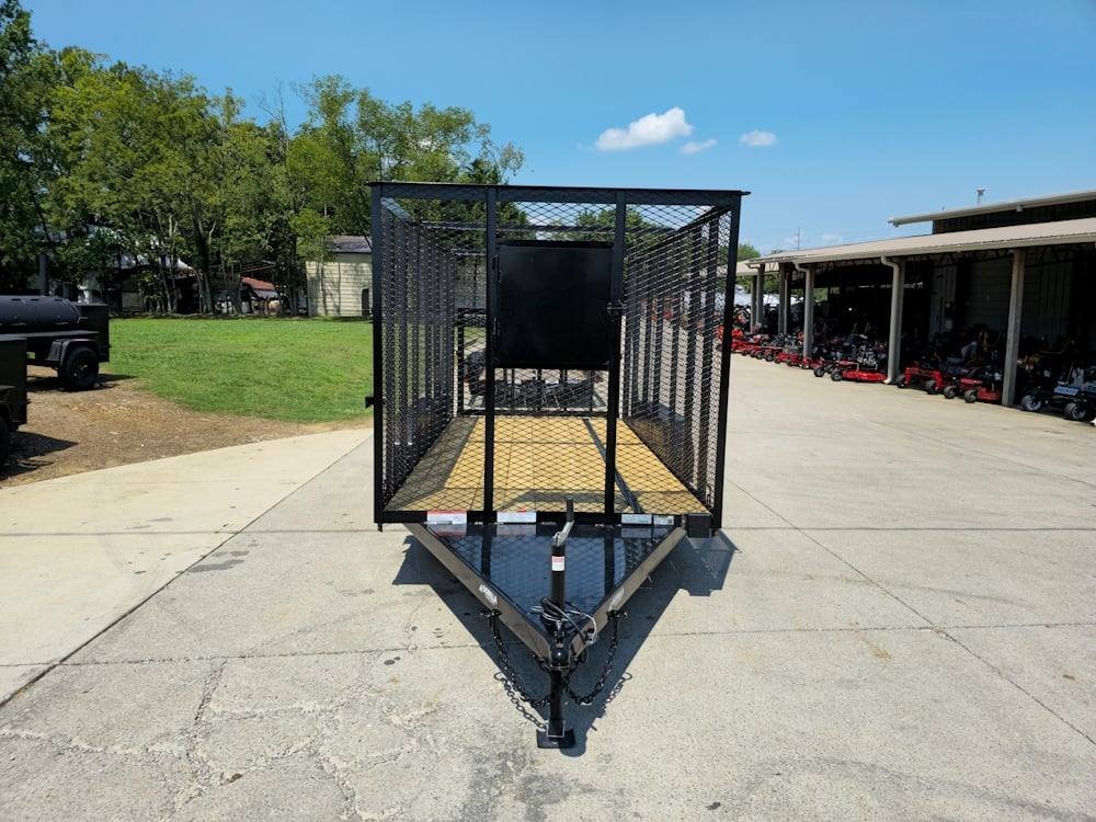 6.4' x 14' (2) 3500 Axles Leaf Cage Debris Loader Utility Trailer image 1