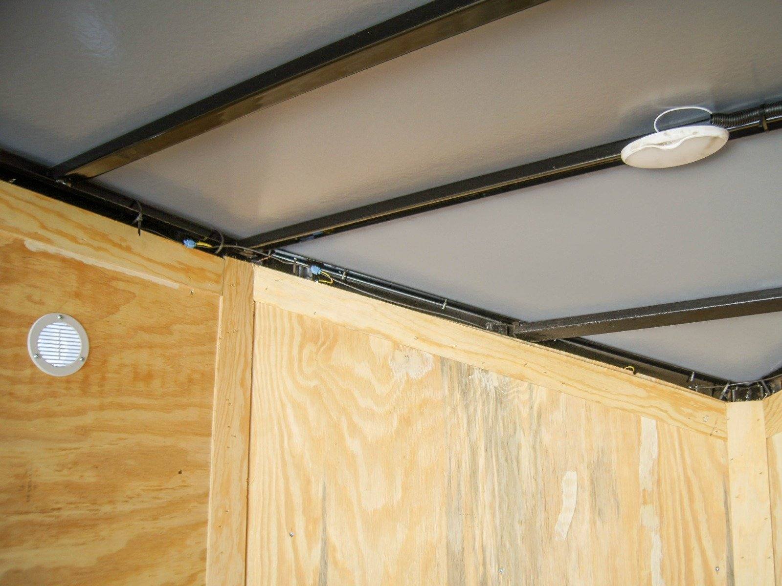 6x14 White Slant Top V-Nose Enclosed Trailer 3,500lb Axle image 11