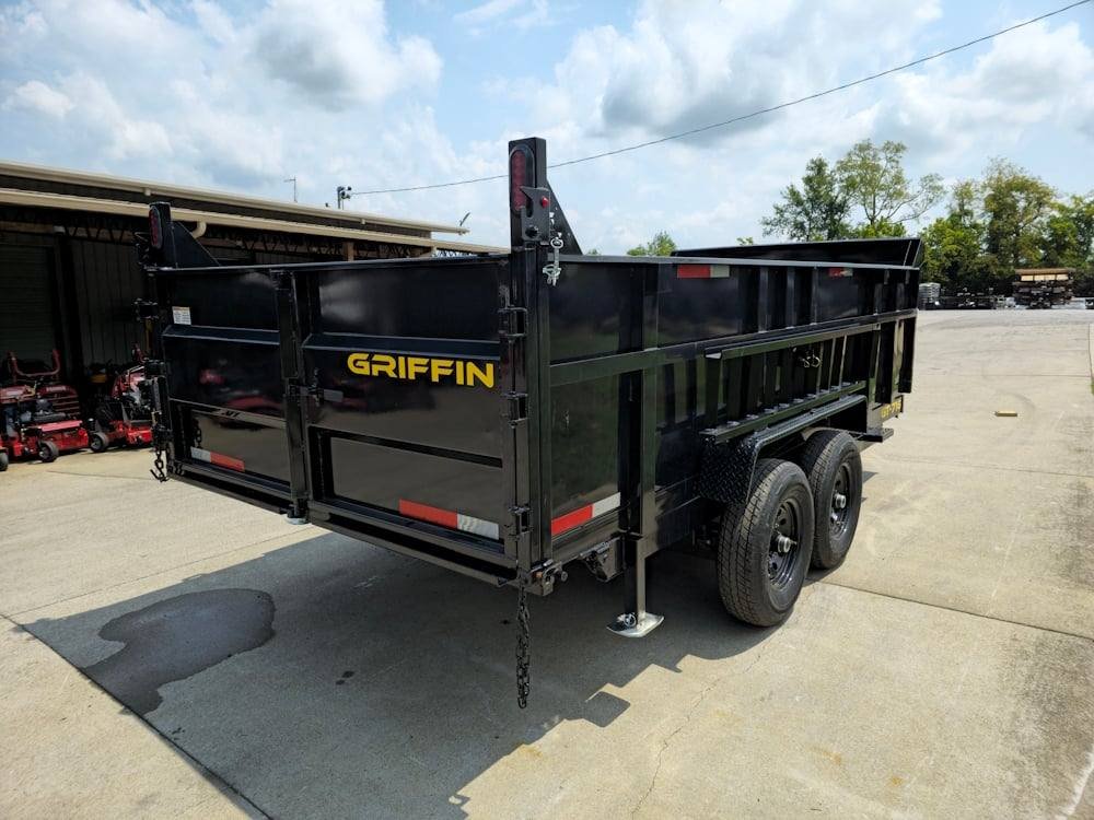 7x16 Hydraulic Dump Trailer with 3ft Sides (2) 7K Axles image 6