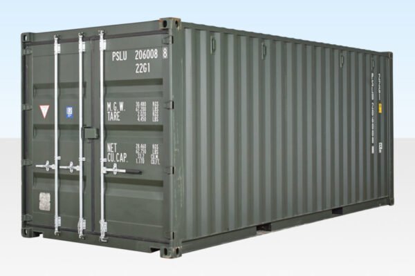 20Ft Shipping Container (One Trip) – Dark Green image 0