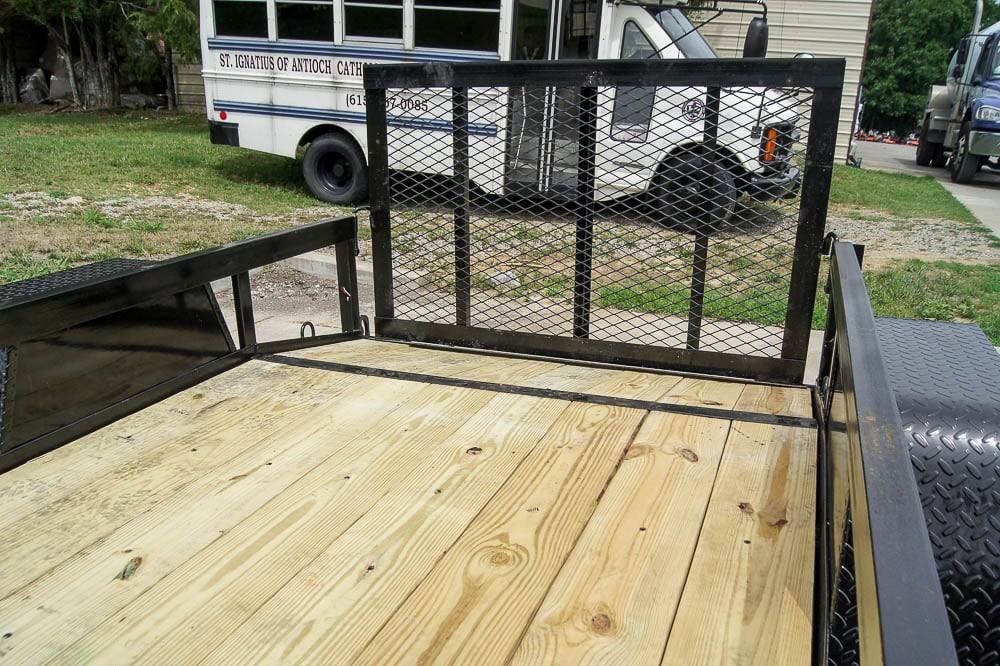 5x8 Powder Coated Dovetail Utility Trailer Single 3,500lb Axle image 9