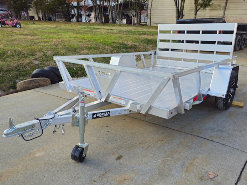 6.4' X 10' Gorilla Aluminum Utility Trailer 3,500lb Axle image 2