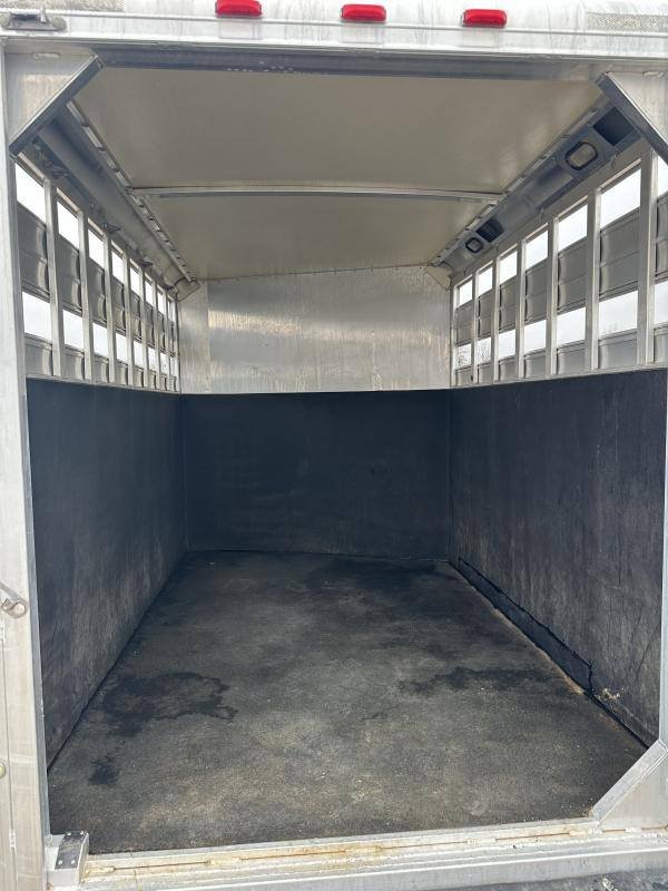 2012 Hart Trailers Short-Go Single Axle Stock / Stock Combo Trailer image 9