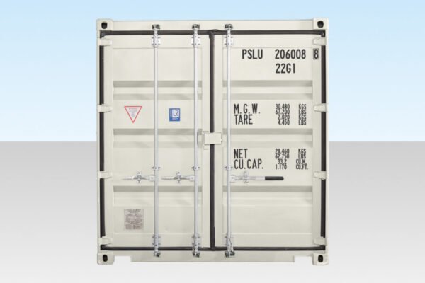 20Ft Shipping Container (One Trip) – White image 2