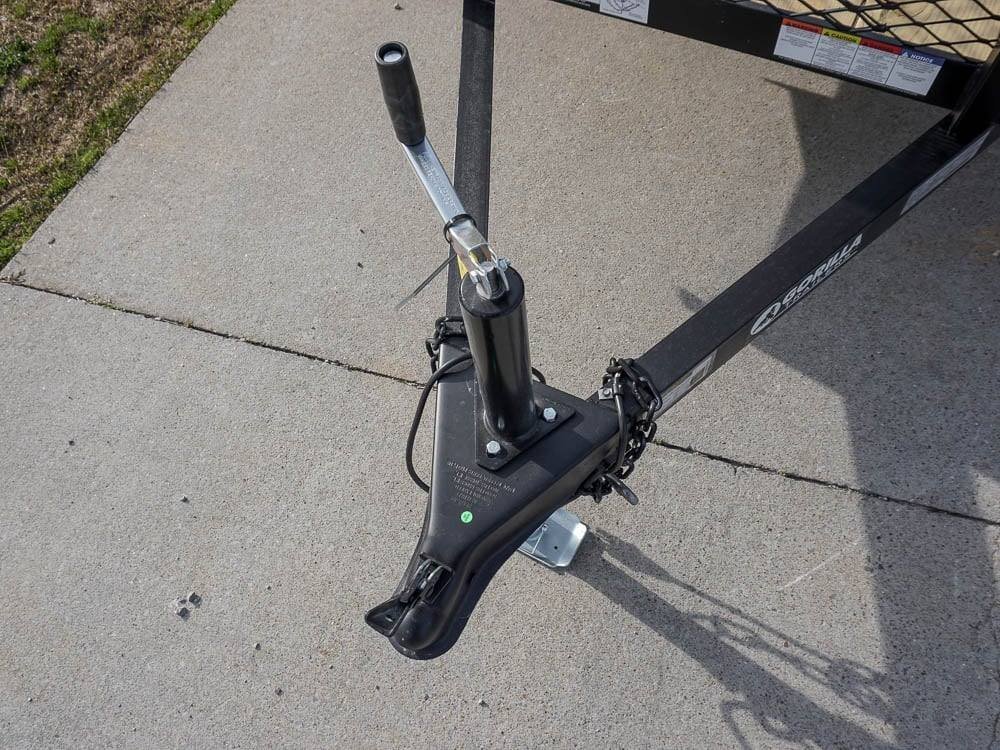 5x8 Powder Coated Dovetail Utility Trailer with 2ft Mesh Sides 3,500lb Axle image 6